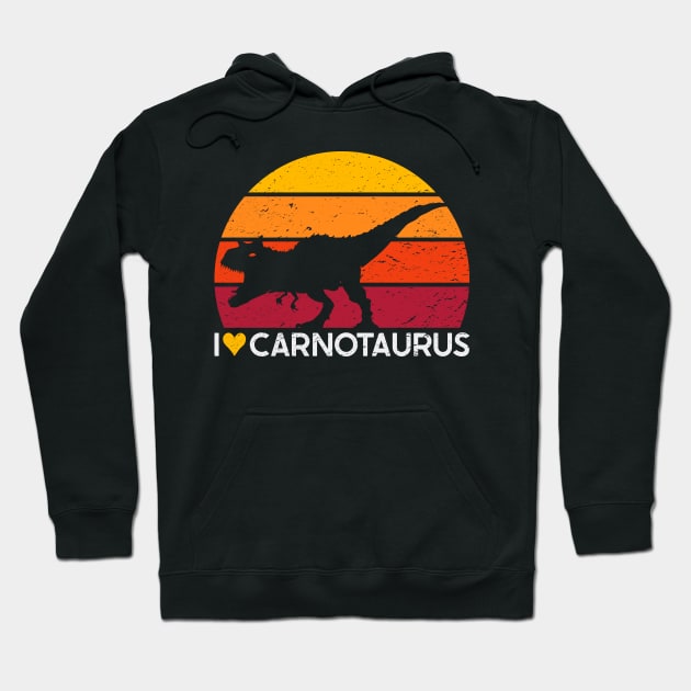 I Love Carnotaurus Hoodie by nickbeta